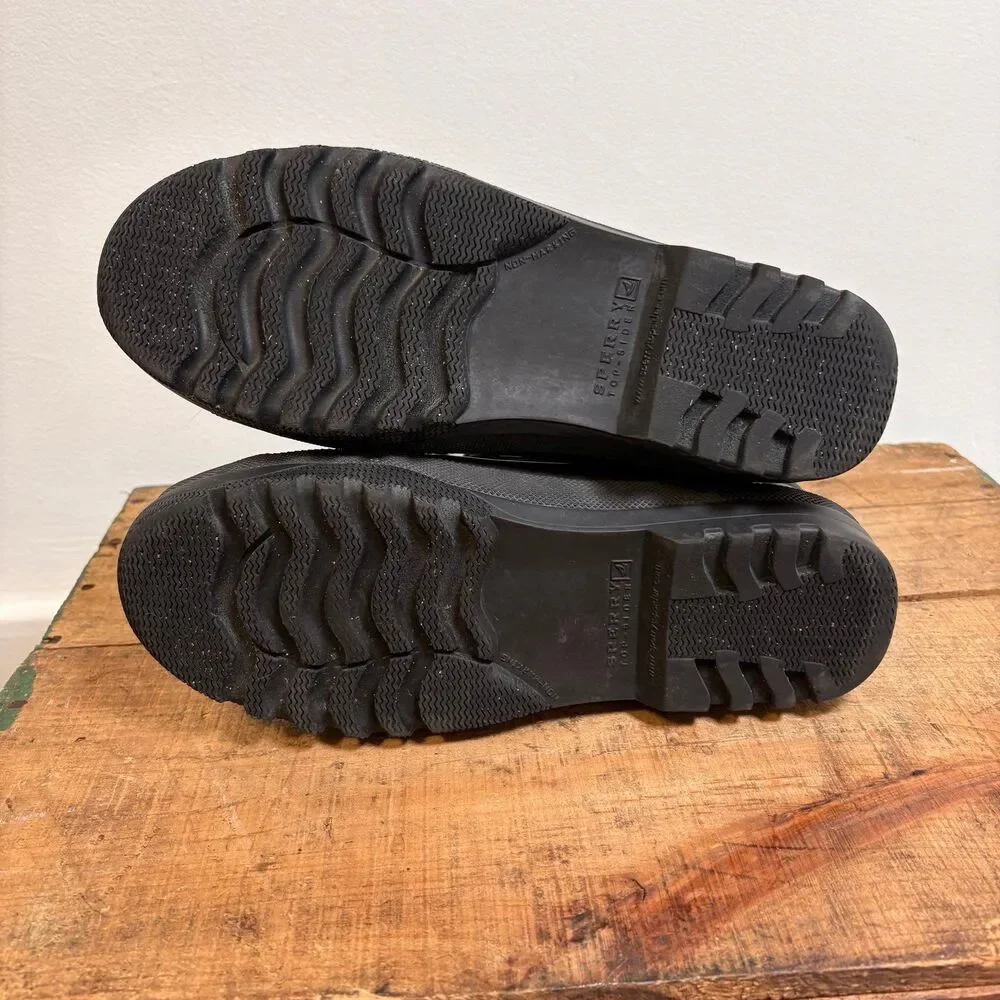 Sperry Top-Sider Gosling Duck Boots Sz 9 Black